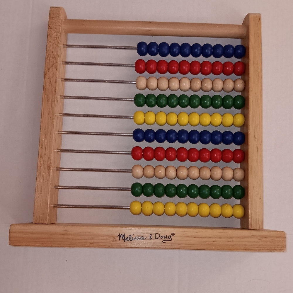 Melissa & Doug Red and Blue Educational Abacus